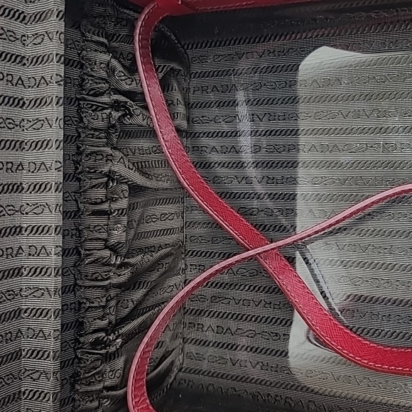 Prada Beauty Train Case Saffiano Travel in Ruby - Picture 15 of 17